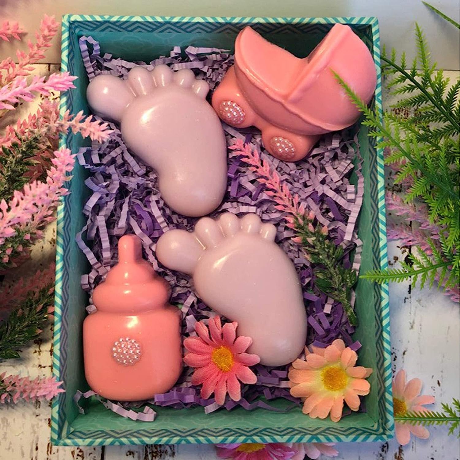 Joyeee-1Pcs-Baby-Shower-Theme-Silicone-Soap-Mold-Little-Feet-Bear-Baby-Carriages-Baby-Pacifier-Fondant-Mold-for-Sugarcraft-Cupcake-Ice-Cube-Pastry-Polymer-Clay-Wax-Melt-Making-Cake-Decoration-2.jpg